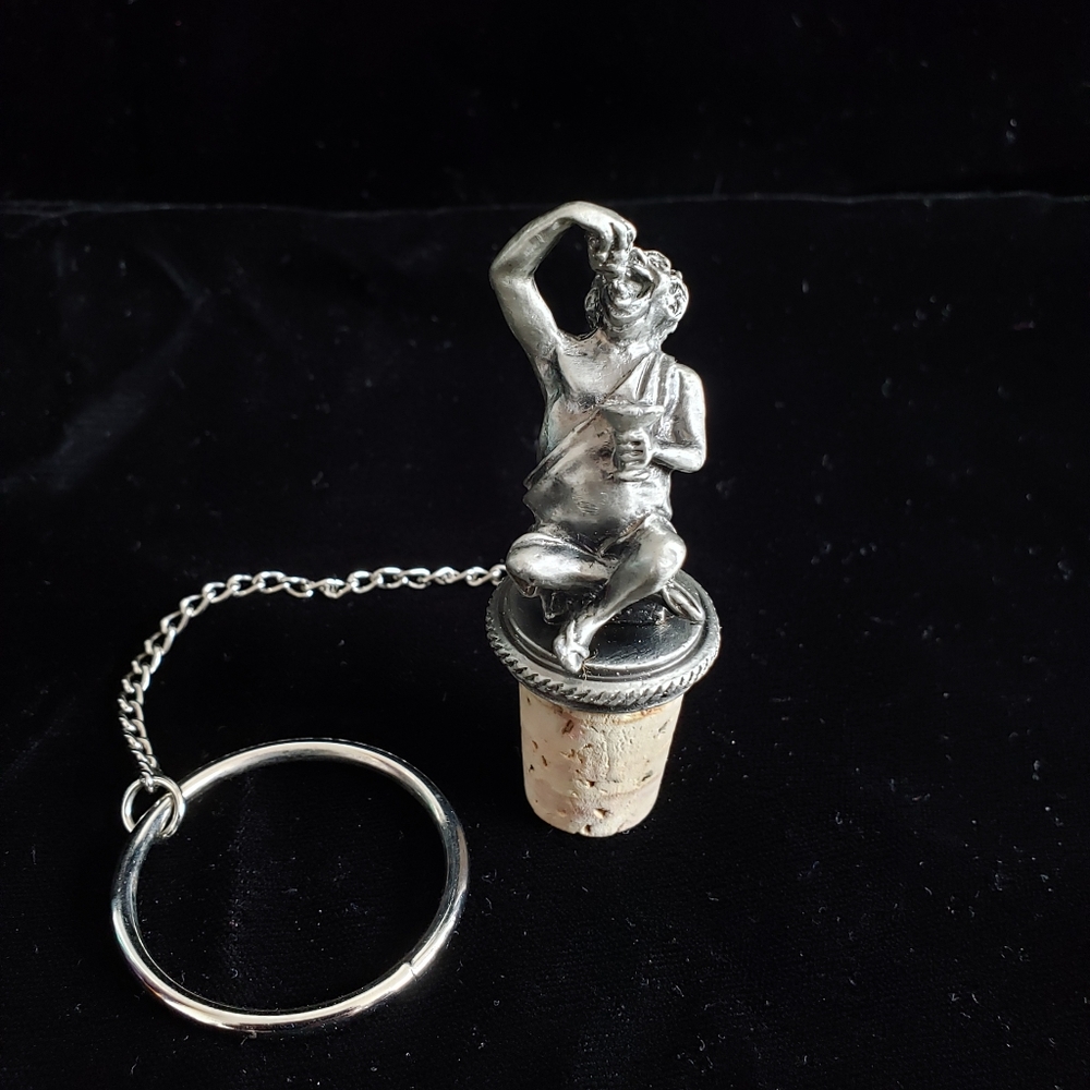 #Funny Greek Aristocrat Patrician Cork Metal Stopper
